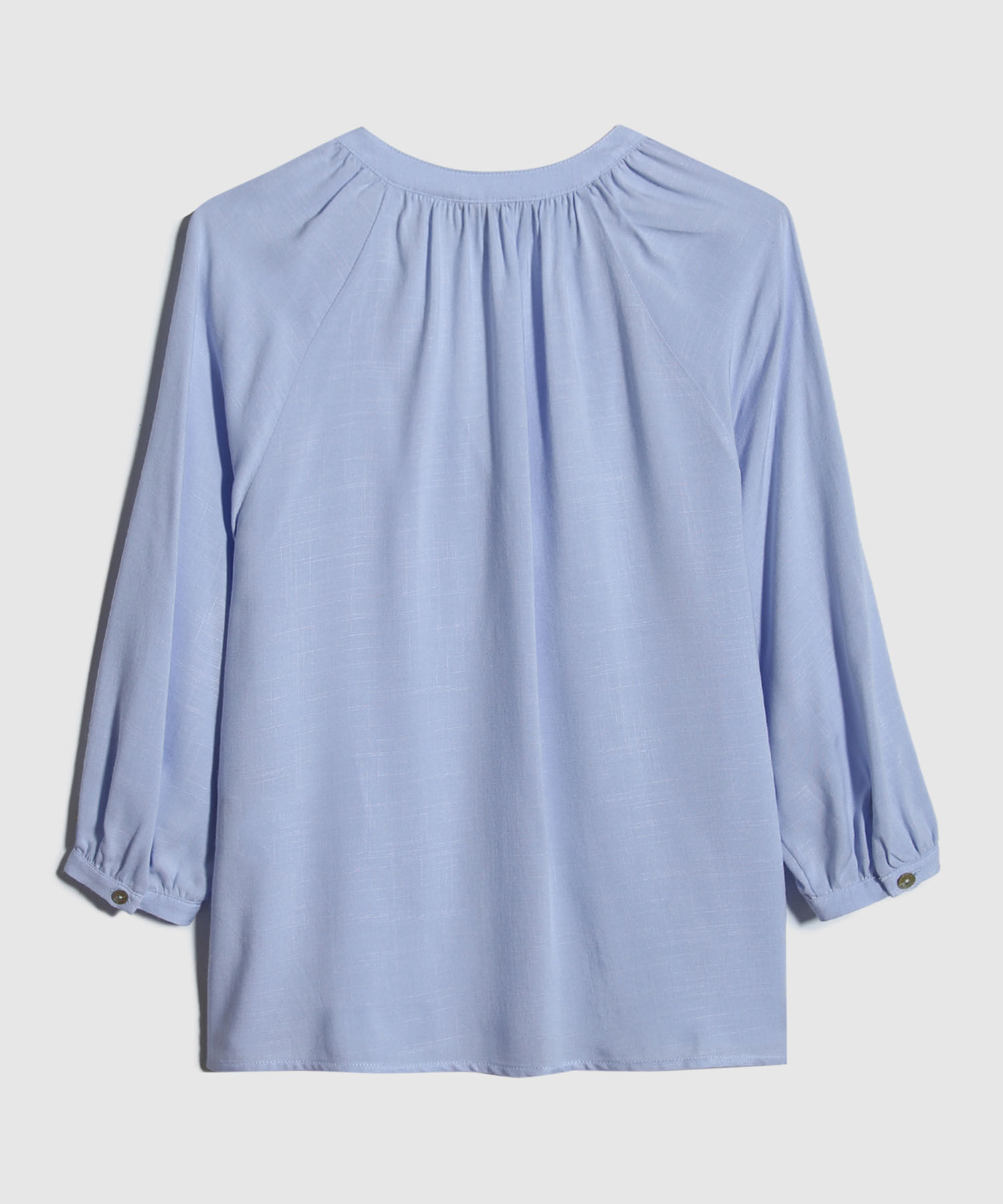 Blusa Manga Tres Cuartos Cuello Neru Unicolor