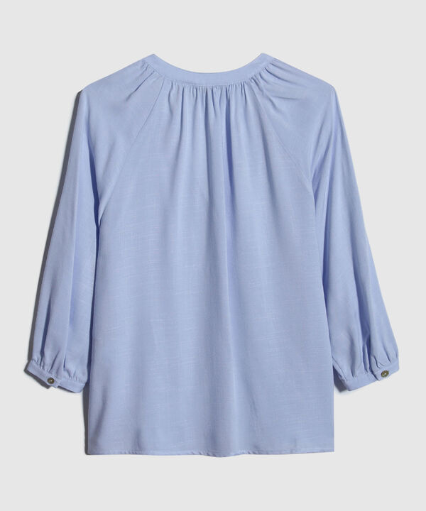 Blusa Manga Tres Cuartos Cuello Neru Unicolor image number null