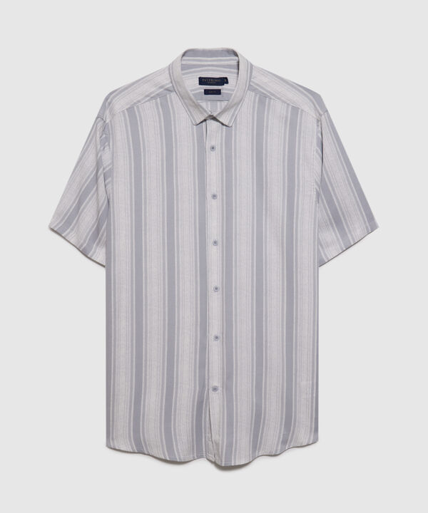 Camisa Manga Corta Estampada En Viscosa