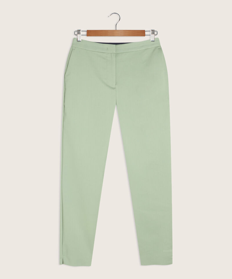 Pantalón Unicolor Con Elástico