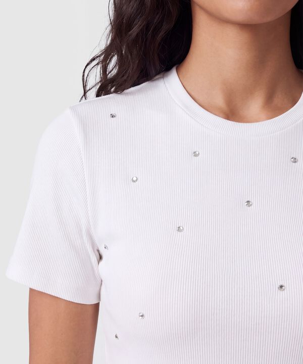 Camiseta Con Apliques Para Mujer
