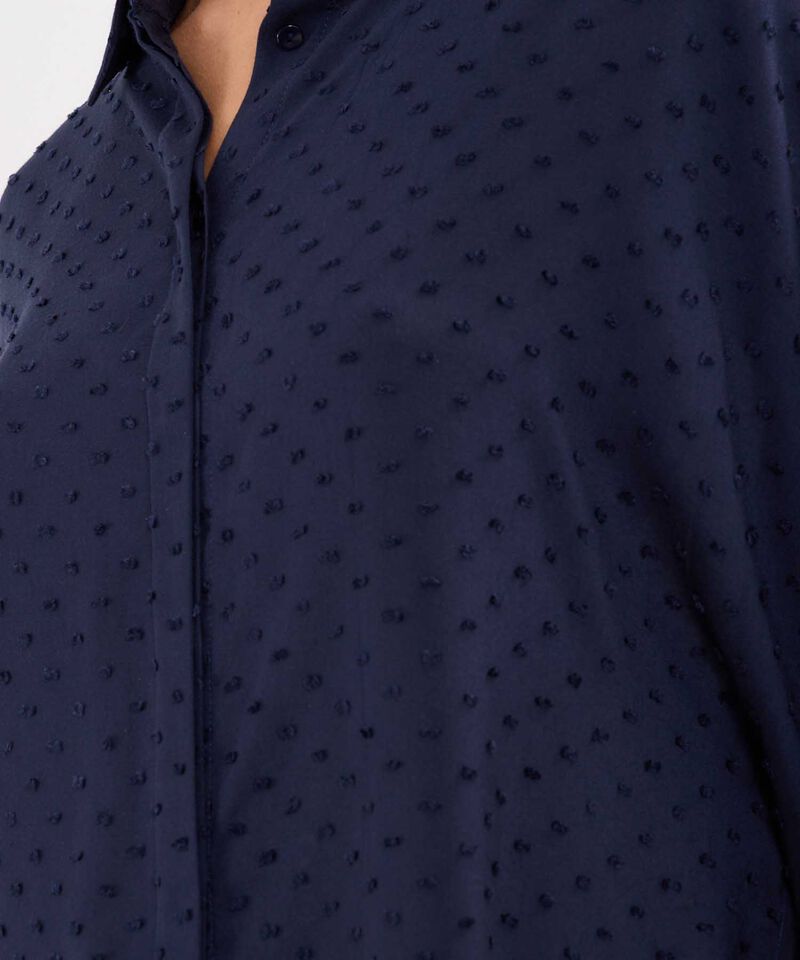 Camisa con Lunares en Tela