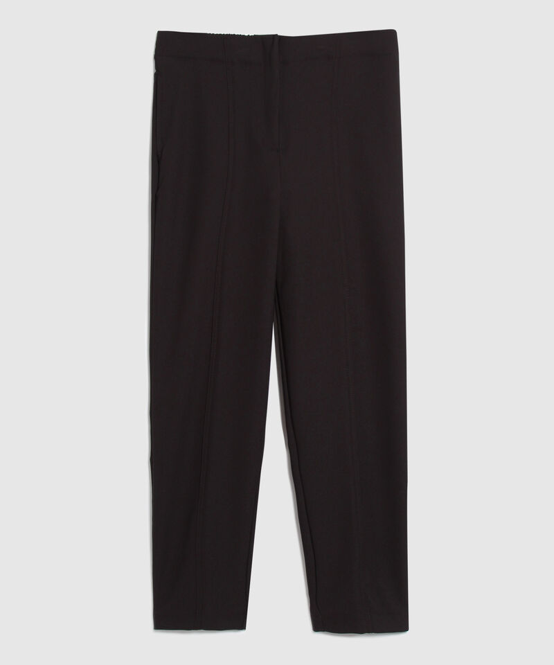 Pantalón Unicolor Con Bolsillos Laterales