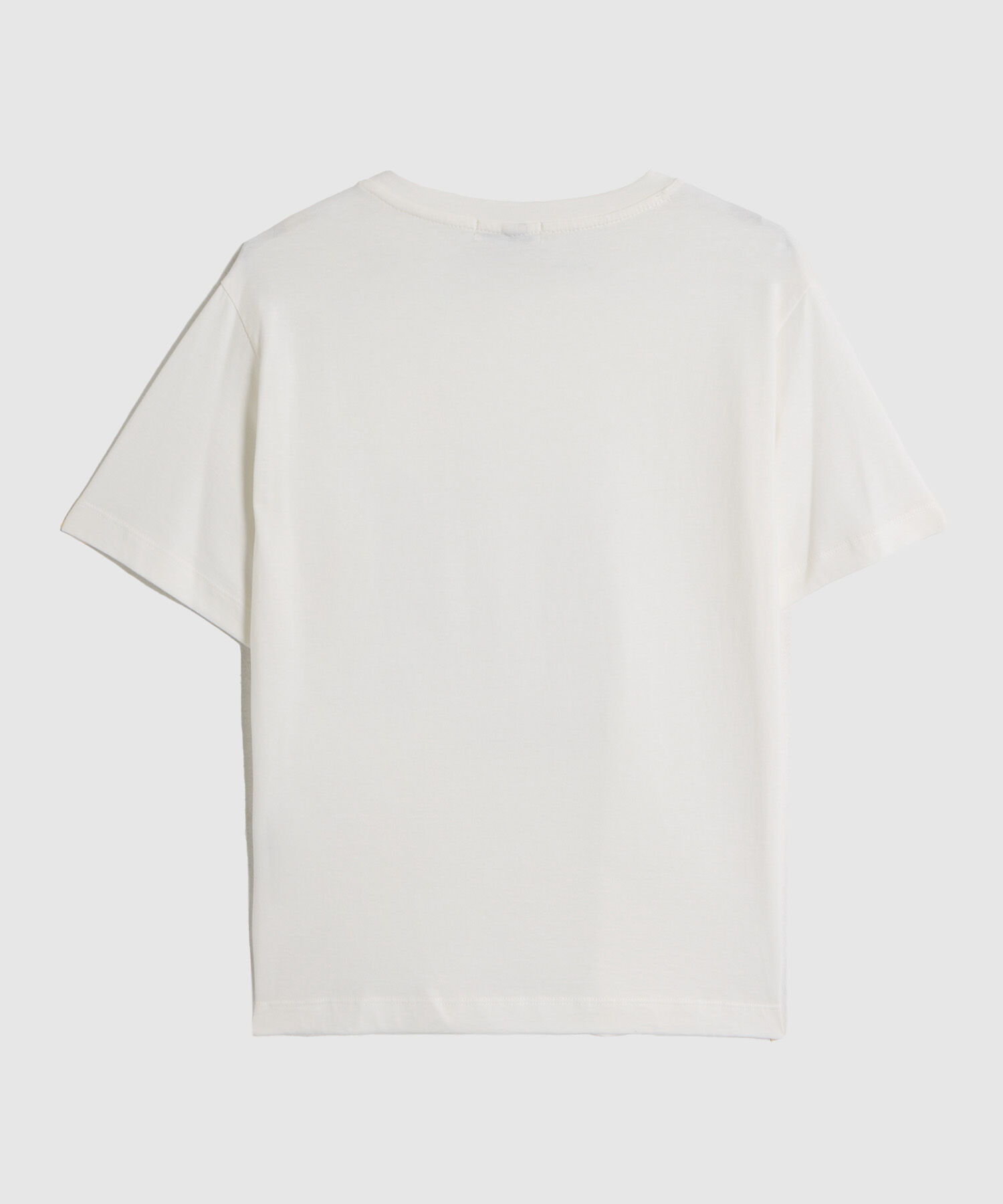 Camiseta Estampada Cuello Redondo Para Mujer