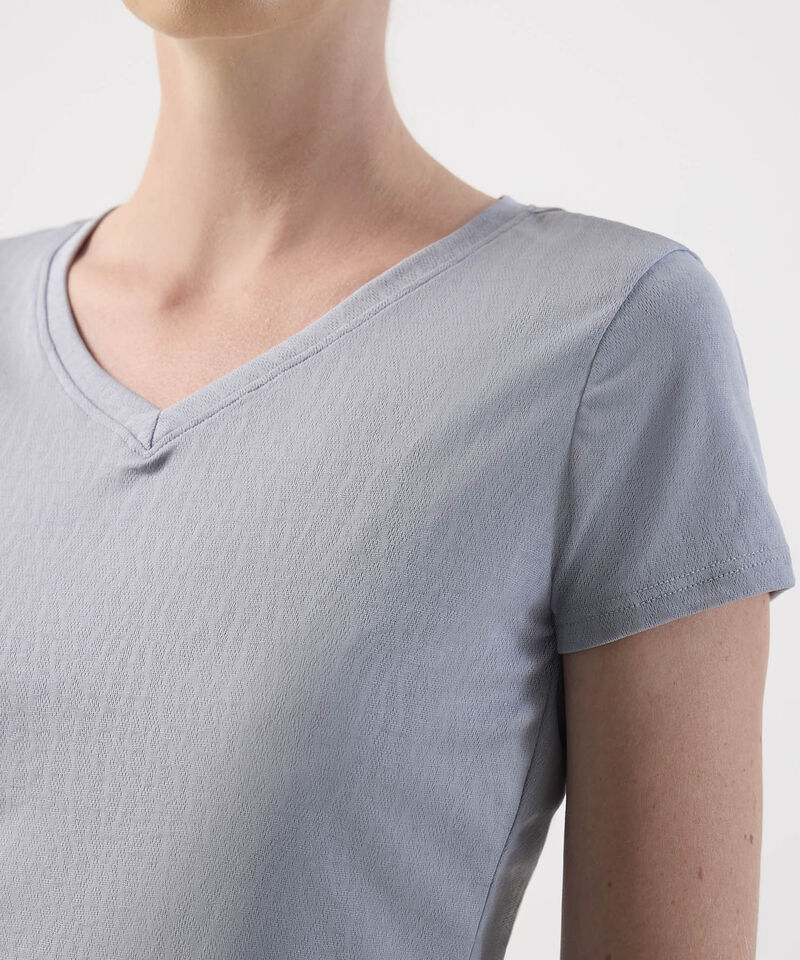 Camiseta Unicolor Texturizada