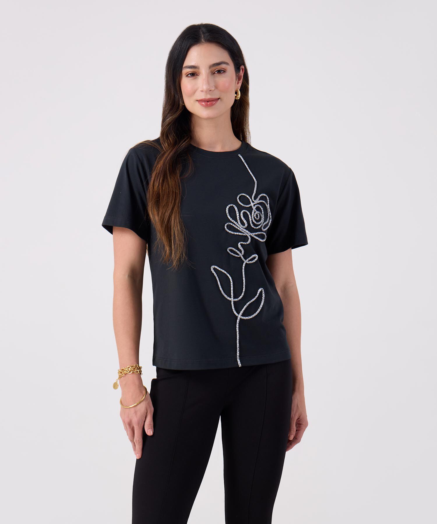 Camiseta Con Textura 