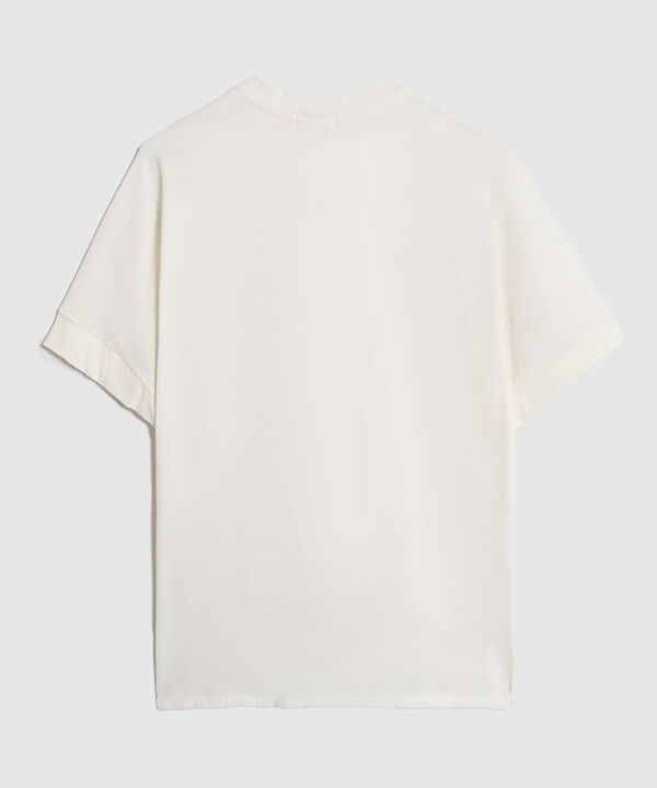 Camiseta con Manga Doblada y Estampado Para Mujer Curvy image number null