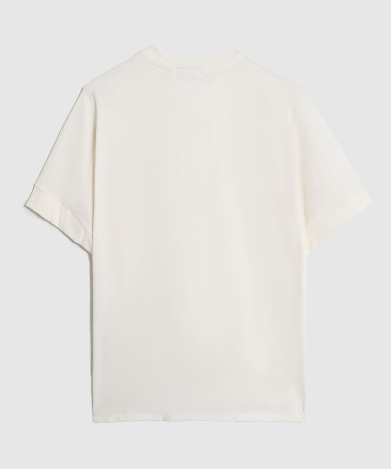 Camiseta con Manga Doblada y Estampado Para Mujer Curvy