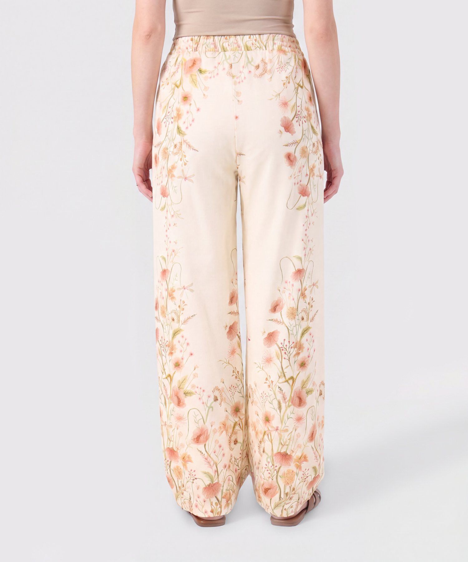 Pantal&oacute;n Fluido Con Cintura El&aacute;stica Mujer