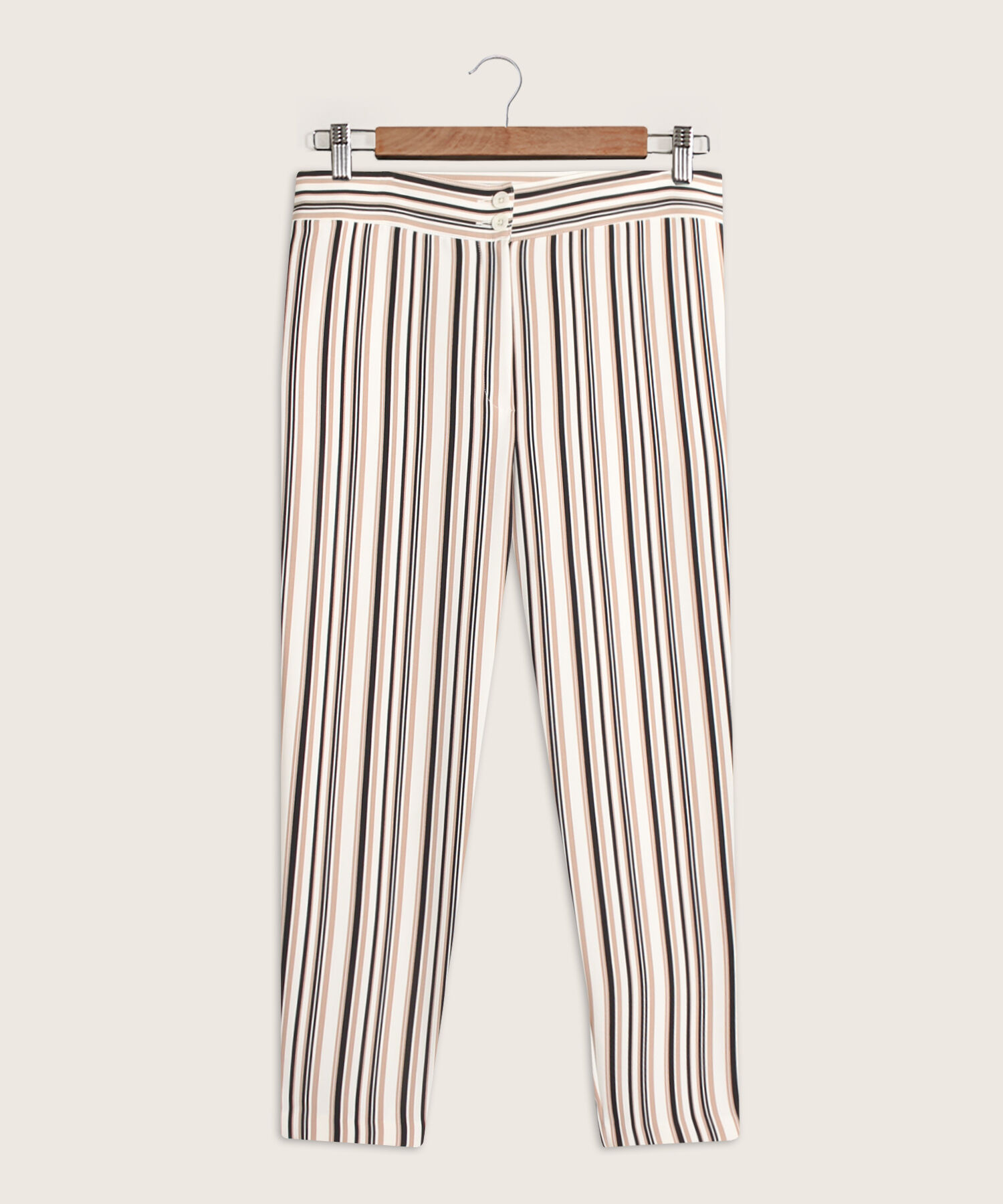 Pantalon Estampado A Rayas