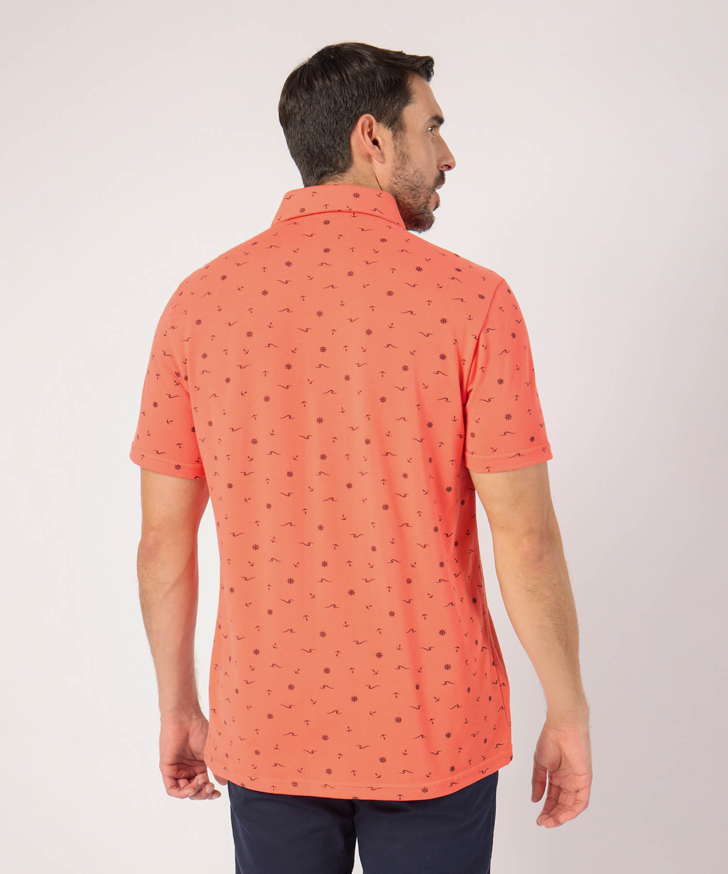 Polo Con Microestampado 