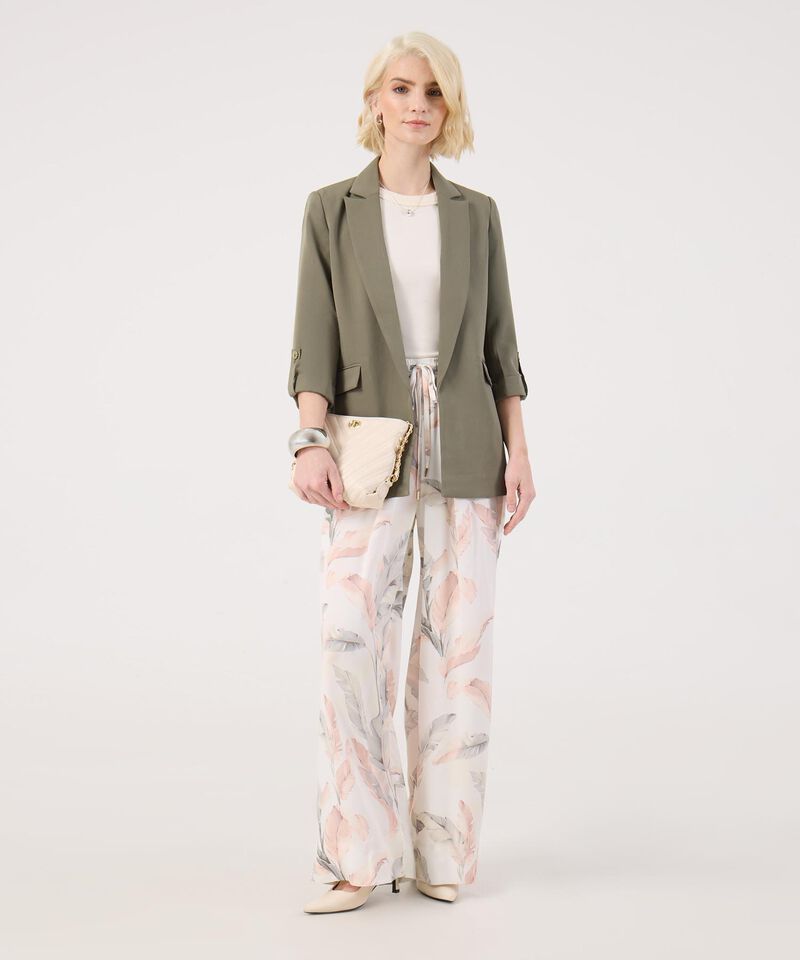 Blazer Unicolor Con Charreteras