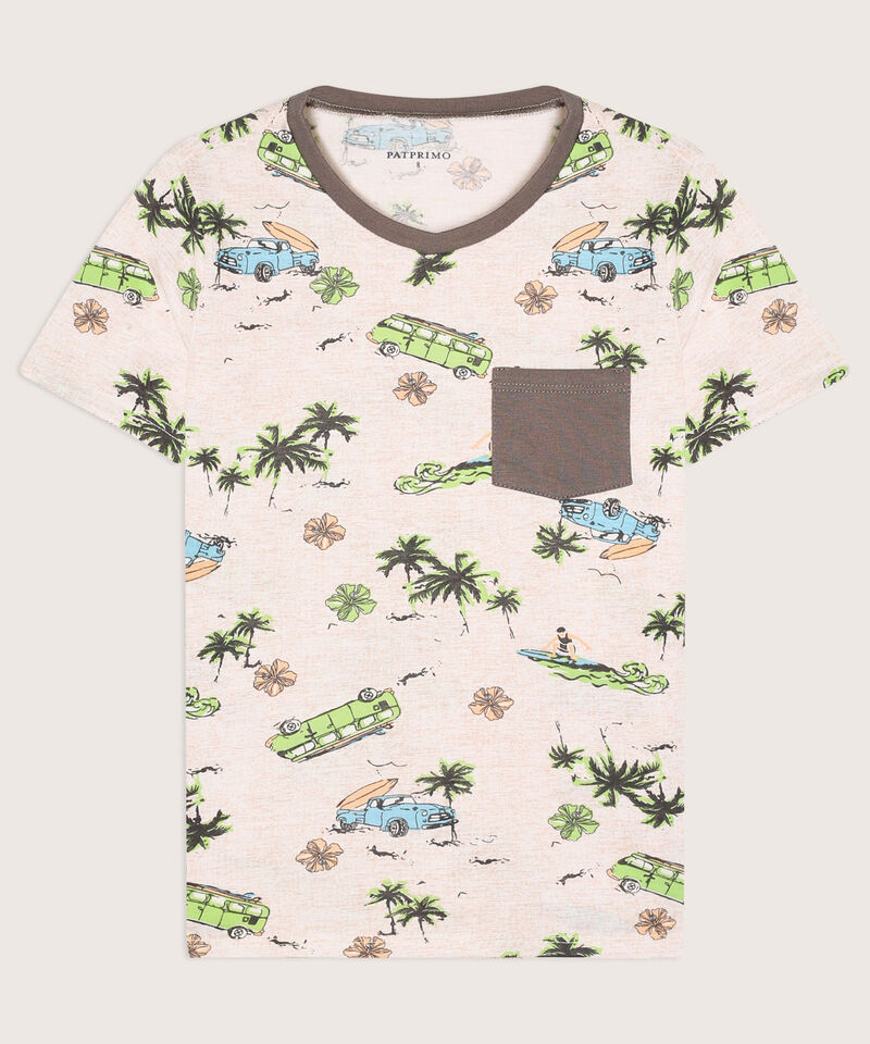 Pijama Camiseta Estampada