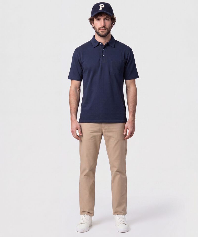 Polo Con Bolsillo De Parche Para Hombre