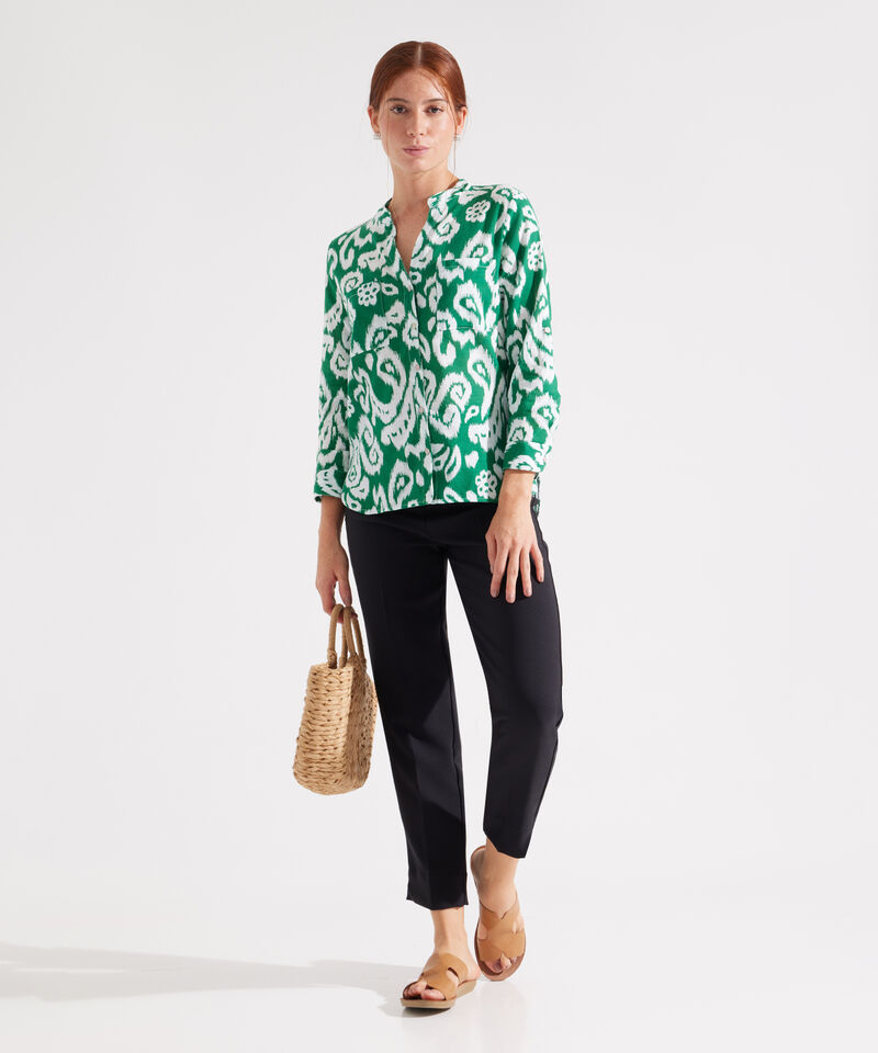 Blusa Manga Larga en Lino