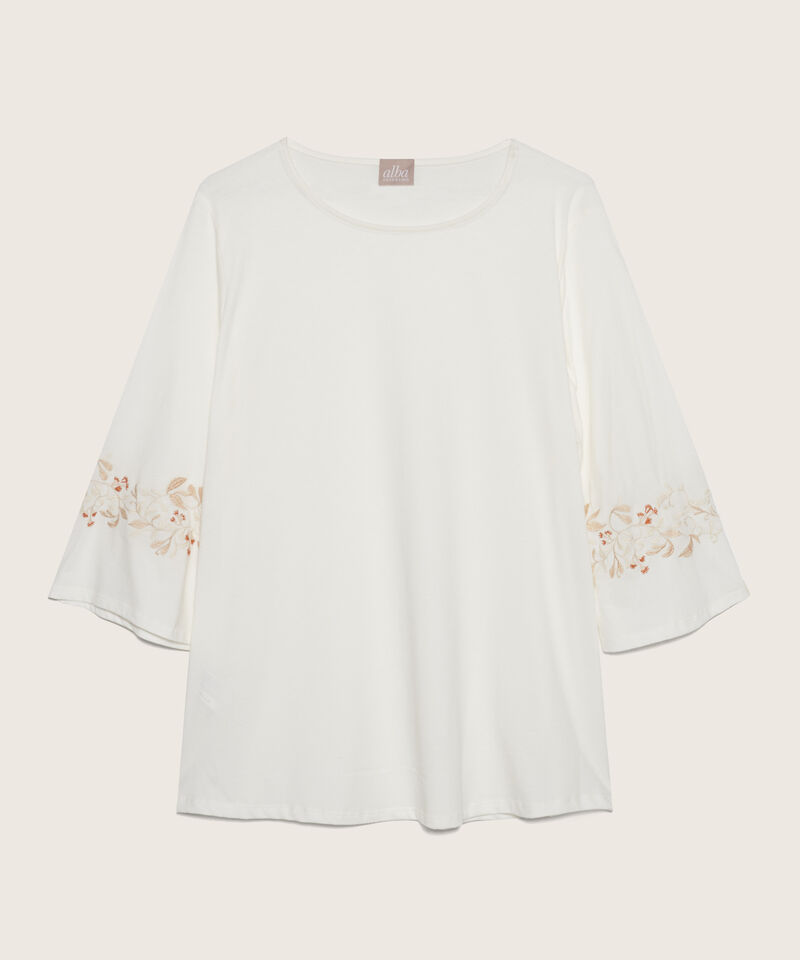 Camiseta Manga ¾ con Bordado