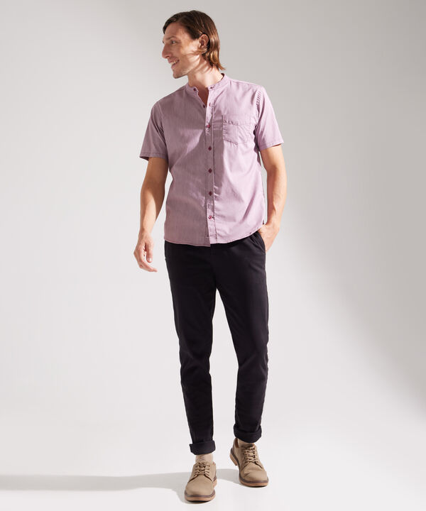 Camisa Manga Corta con Cuello Neru