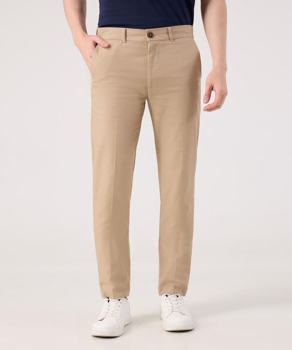 Pantalon Tipo Chino Unicolor  image number null