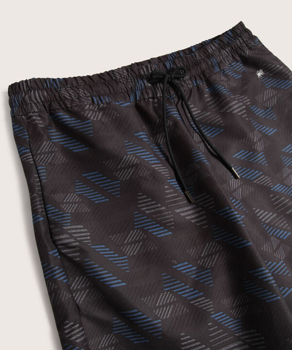 Bermuda Estampada Con Bolsillos