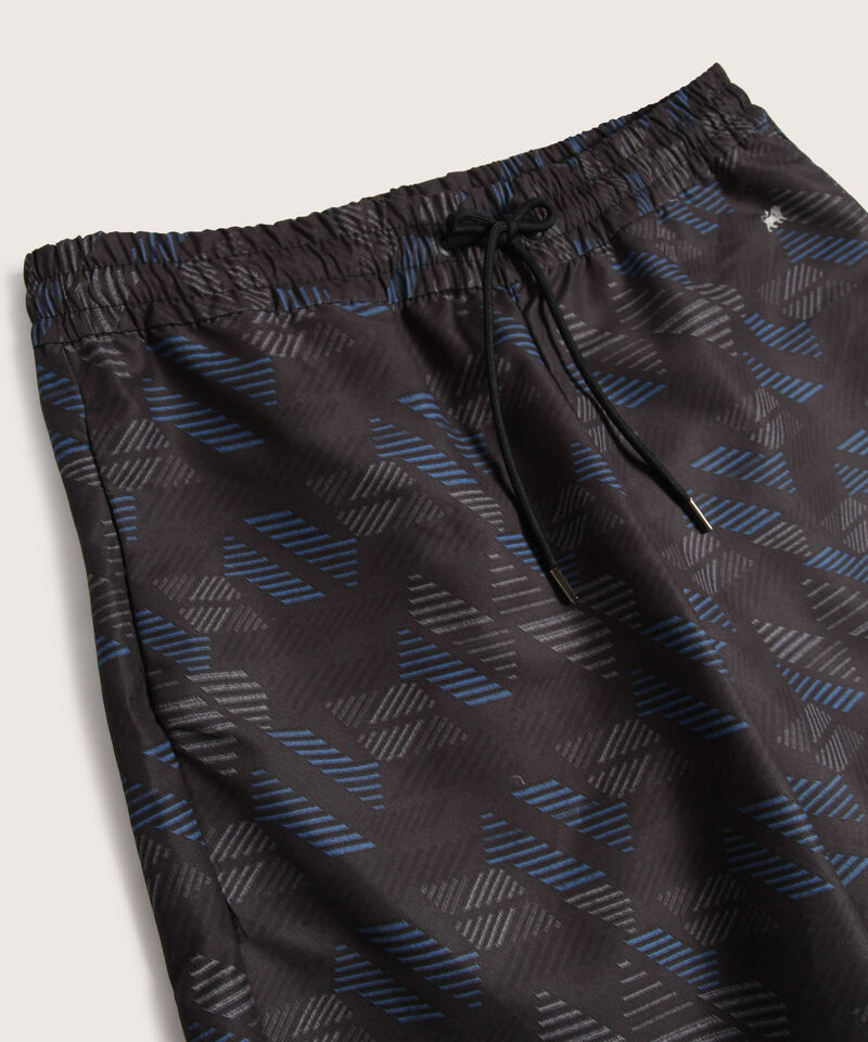 Bermuda Estampada Con Bolsillos
