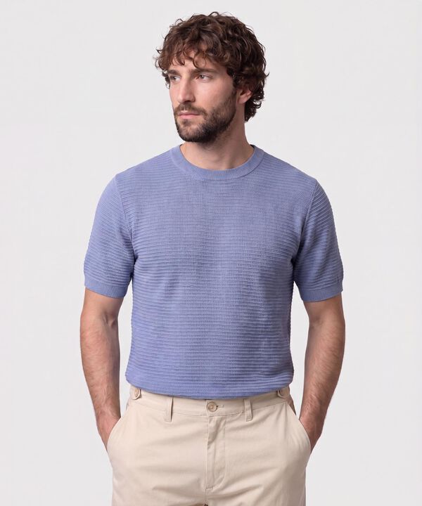 Camiseta En Tejido De Punto Hombre