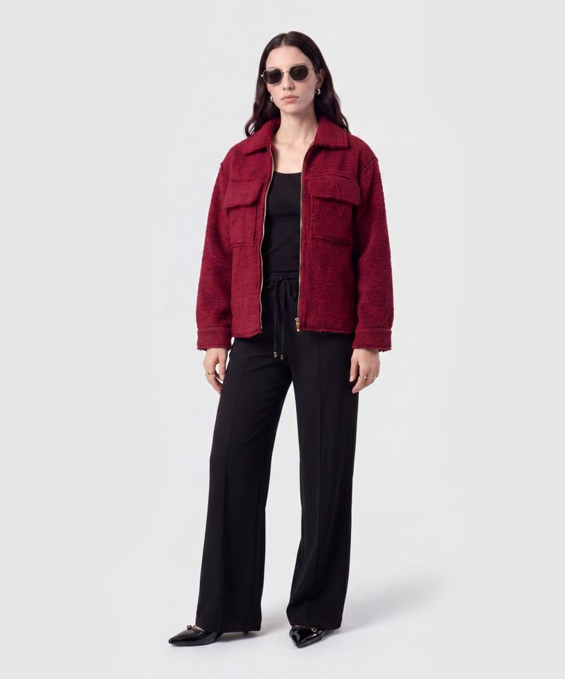 Pantal&oacute;n Unicolor con Prenses y Cord&oacute;n Para Mujer