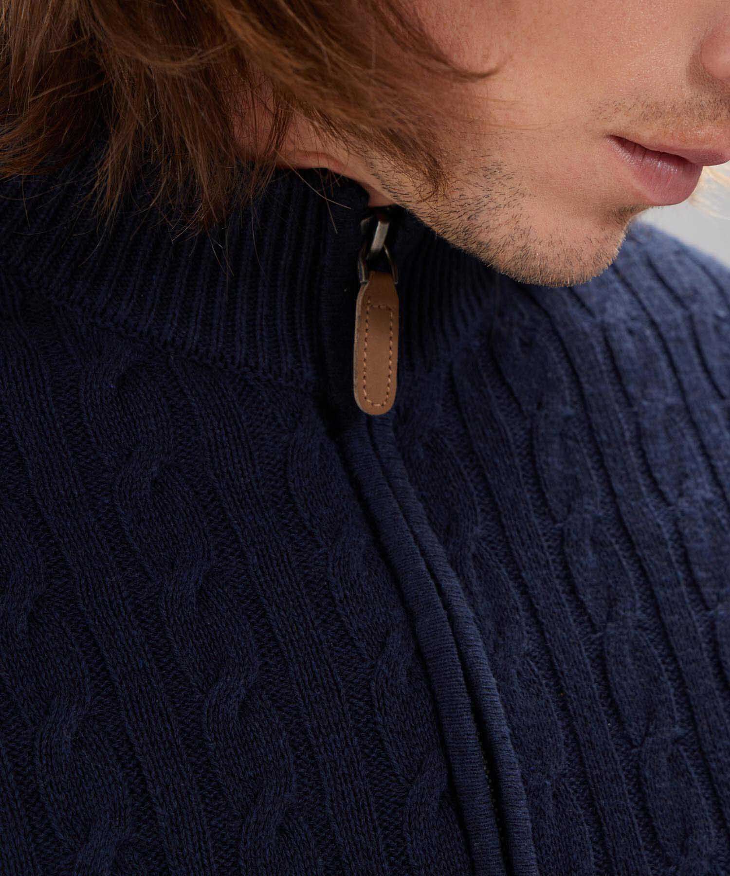 Saco Cuello Alto Con Cremallera