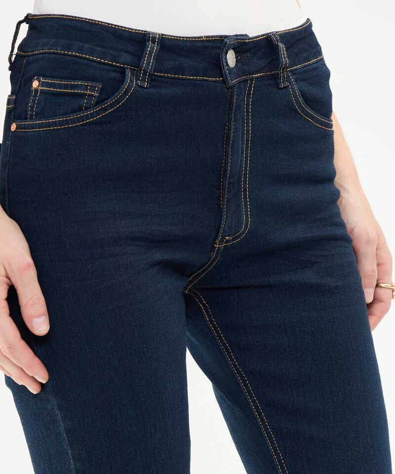 Jeans Straight Tono Negro