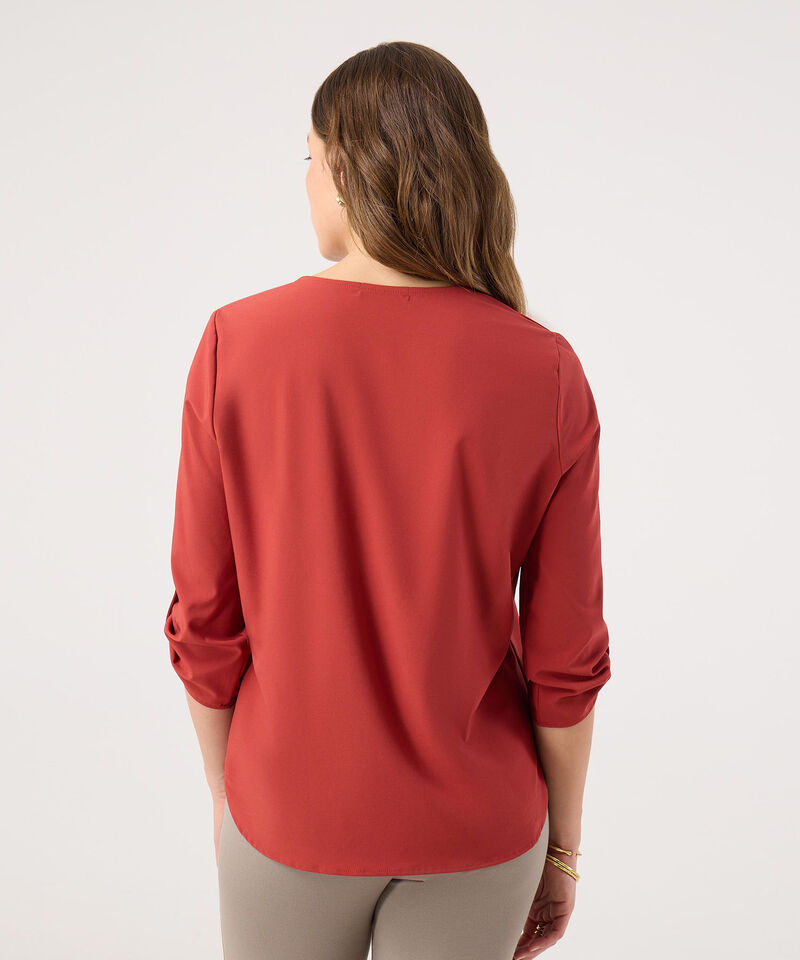Blusa con Escote en V