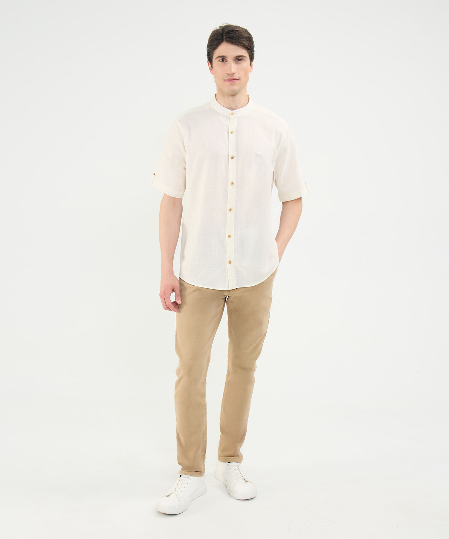 Camisa Cuello Mao