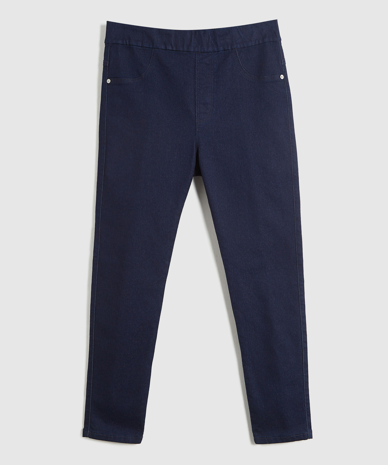 Jegging unicolor para mujer curvy