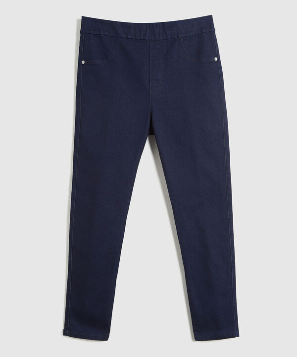 Jegging unicolor para mujer curvy image number null