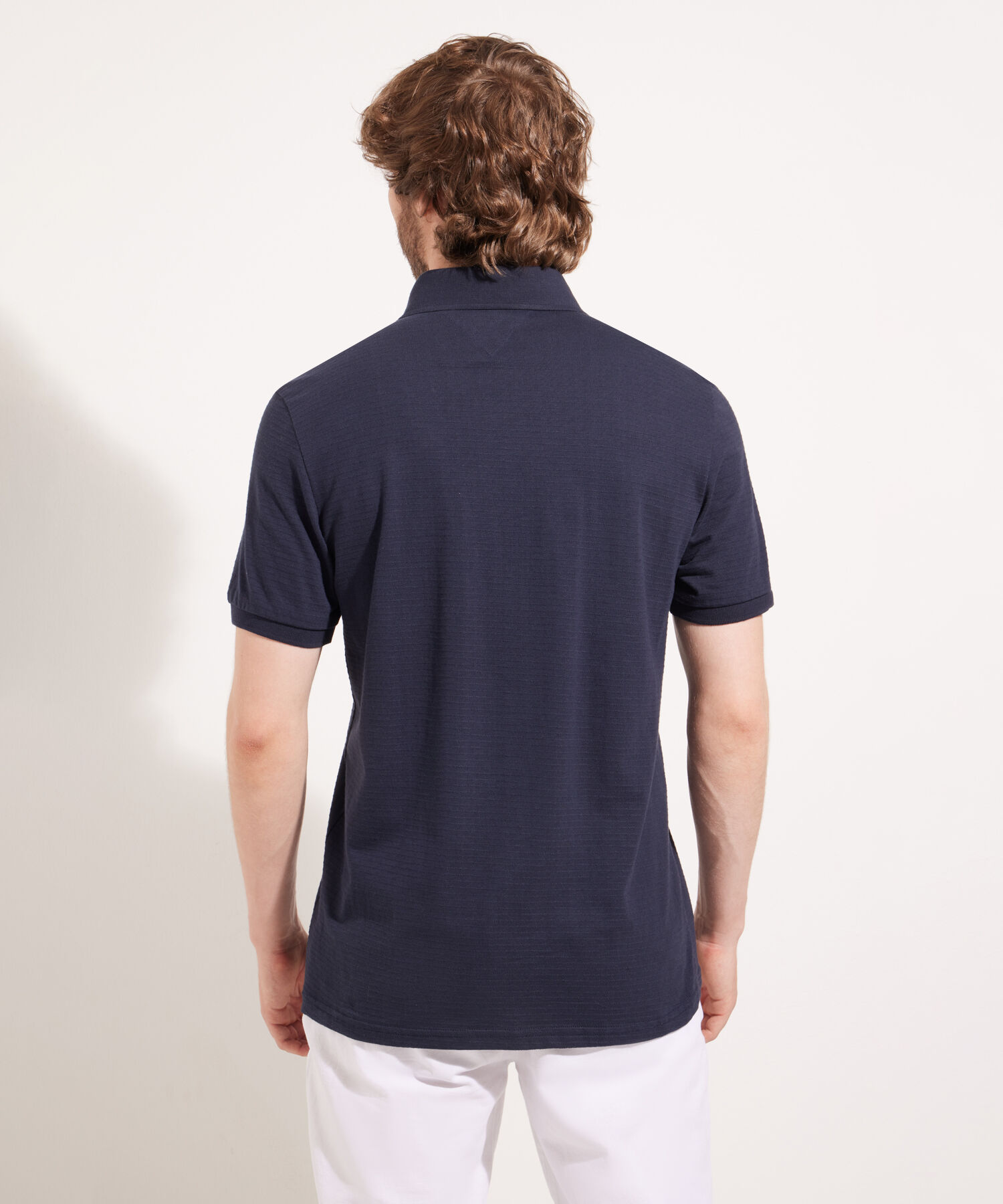 Polo Unicolor Button Down Manga Corta