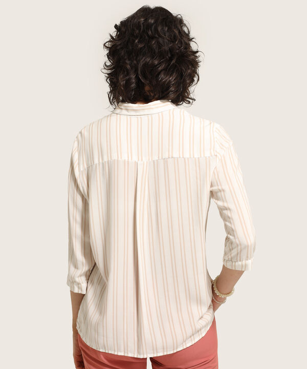 Camisa Estampada a Rayas