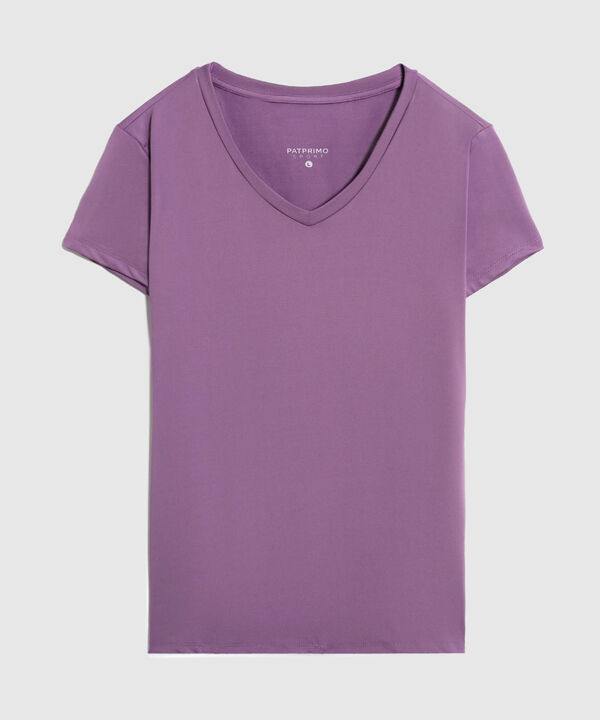 Camiseta B&aacute;sica de Cuello en V image number null