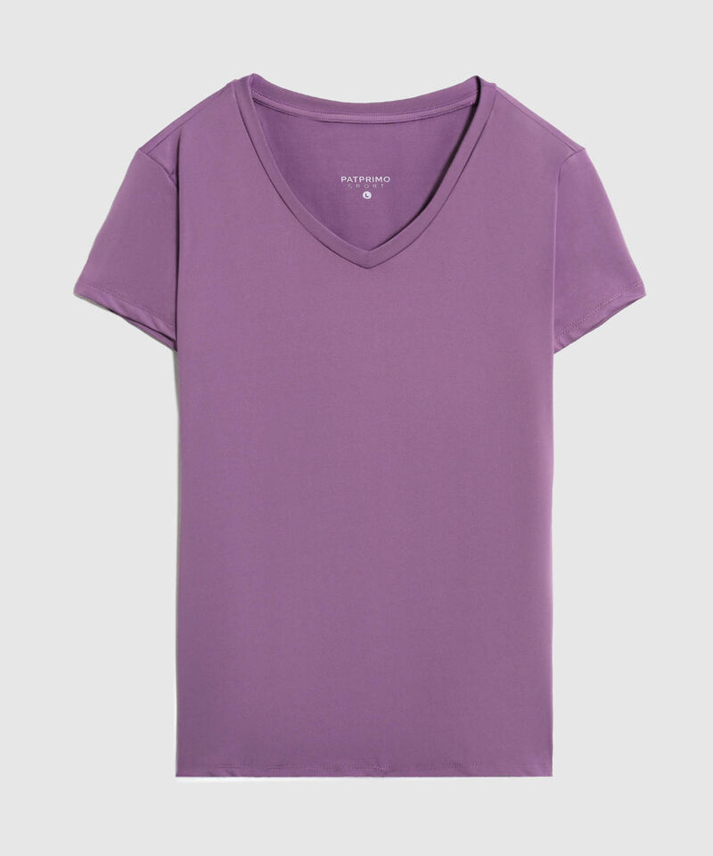Camiseta B&aacute;sica de Cuello en V
