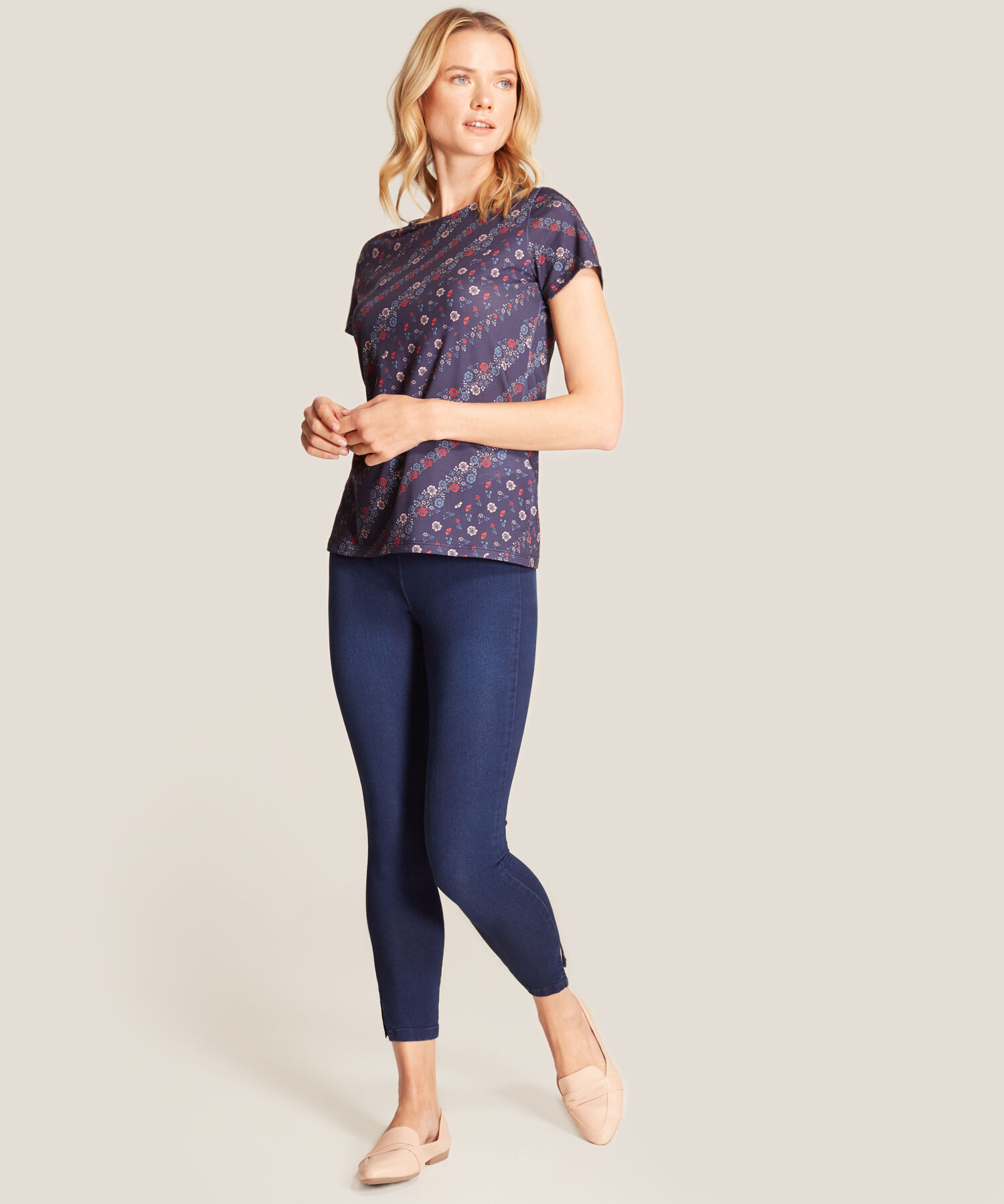 Camiseta Estampado de Flores