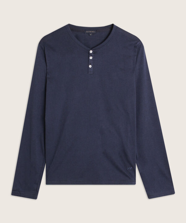 Pijama Manga Larga Cuello Henley