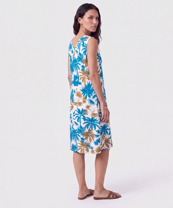 Vestido Sin Mangas Con Ajuste Mujer