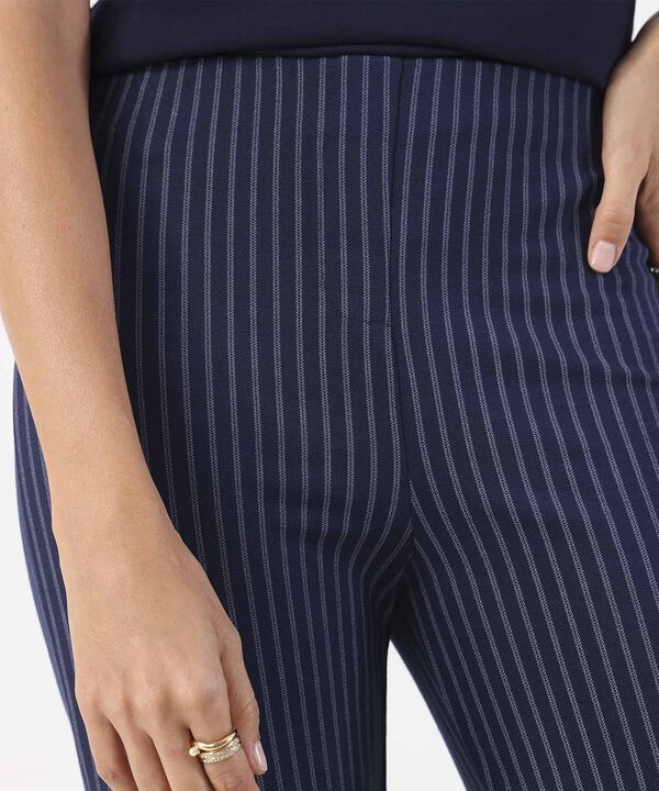 Leggings Para Mujer Campana Rayas Talle Alto