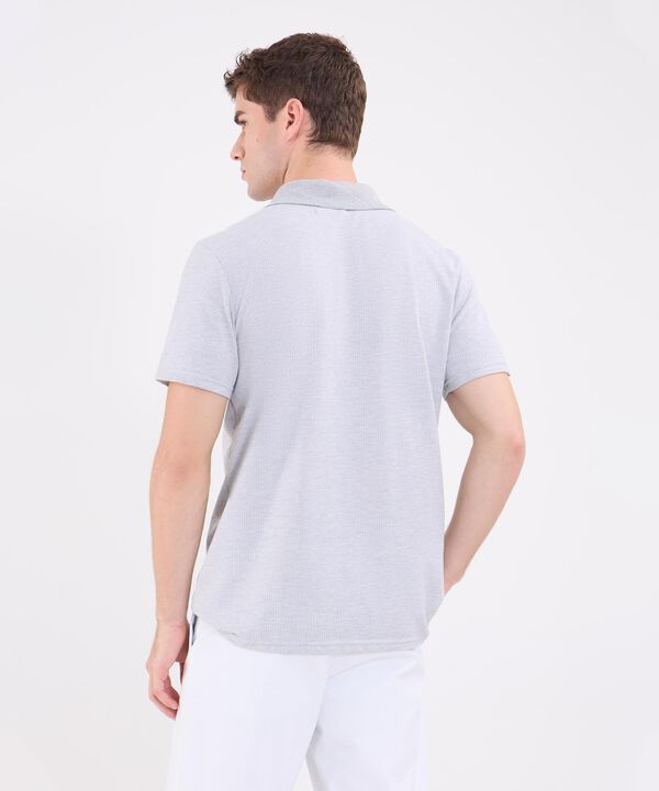 Polo Unicolor Con Cremallera