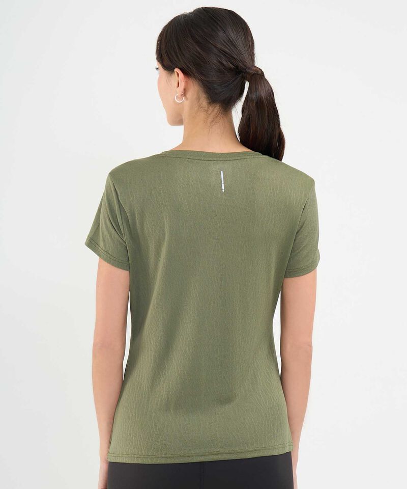Camiseta Unicolor Texturizada