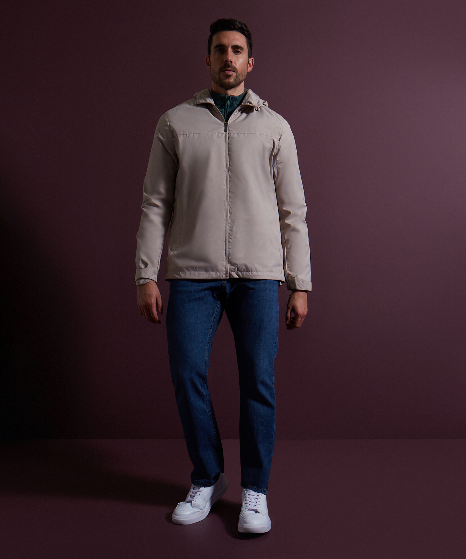 Chaqueta Parka Con Capota
