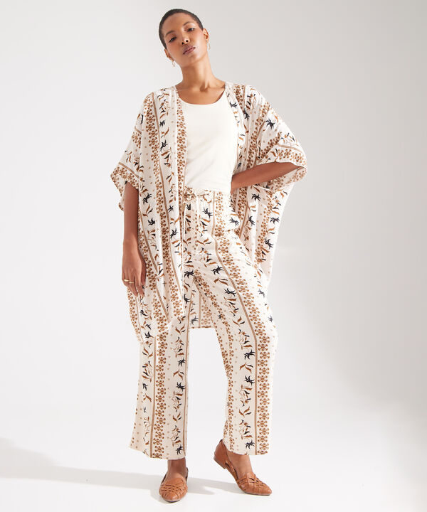 Kimono Abierto Estampado