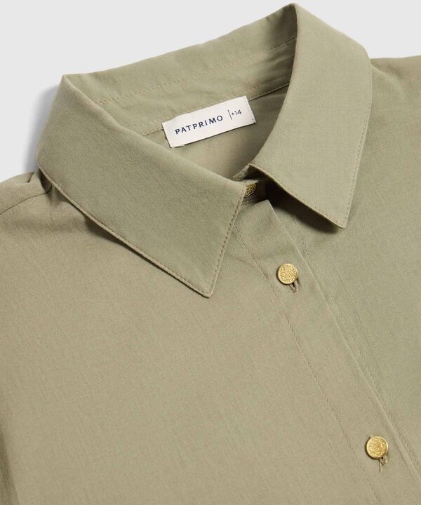 Camisa Con Mangas Globo Para Mujer Curvy