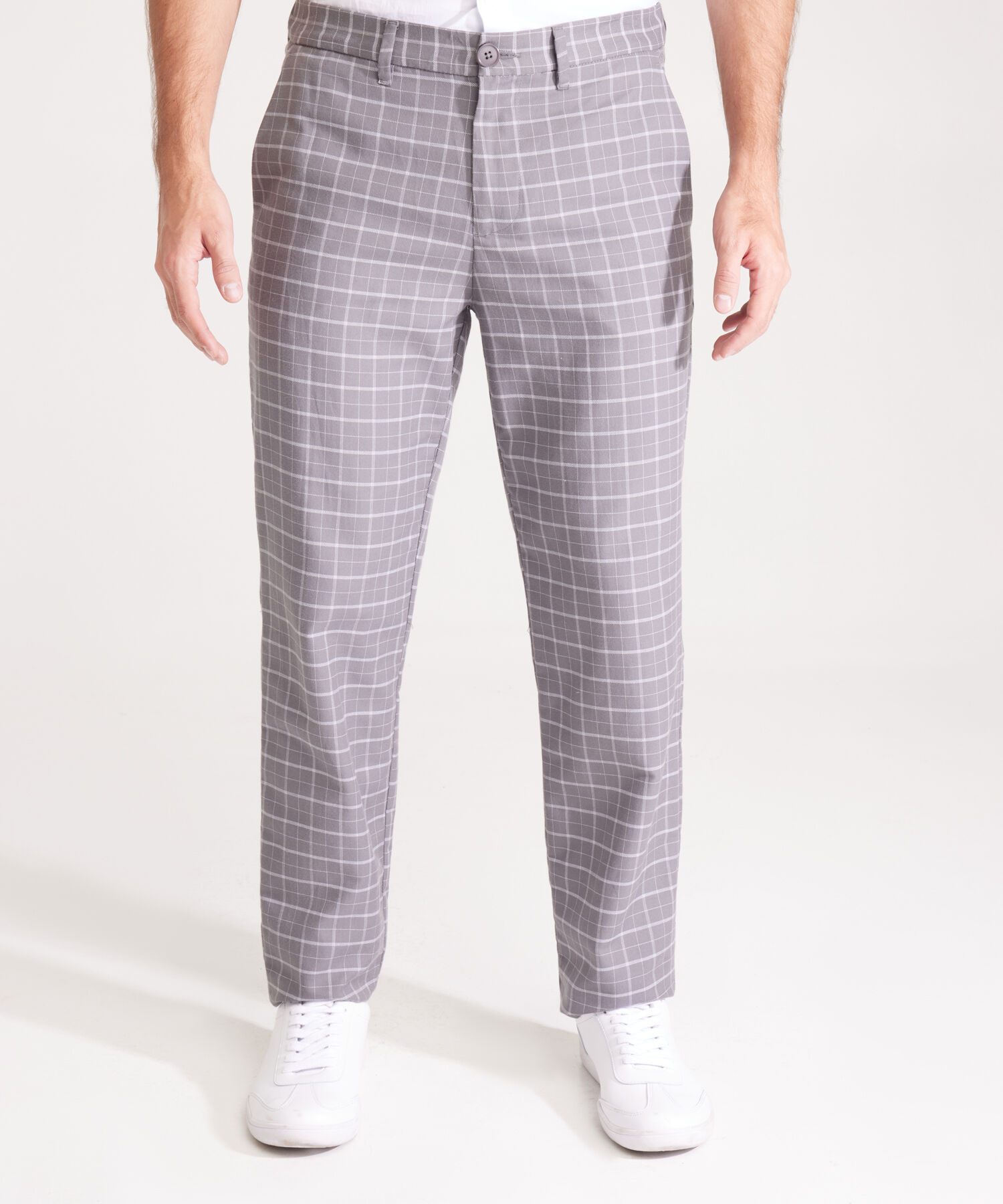 Pantalón Preteñido Chino Con Bolsillos Laterales Pretina Trasera Encauchada, Slim Fit