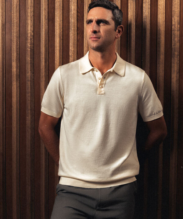 Polo Tejida Para Hombre image number null
