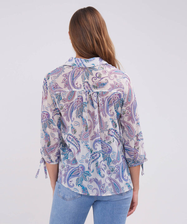Camisa Mangas 3/4 Estampada