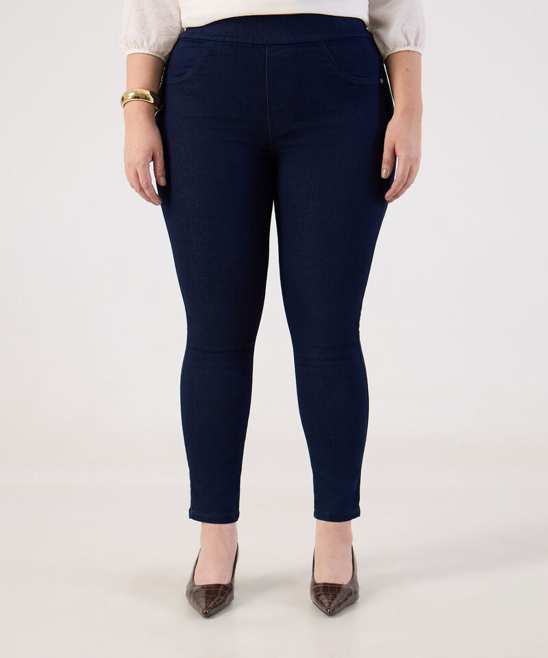 Jegging unicolor para mujer curvy