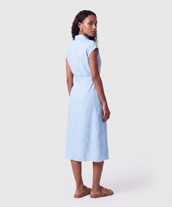 Vestido Camisero Midi Para Mujer